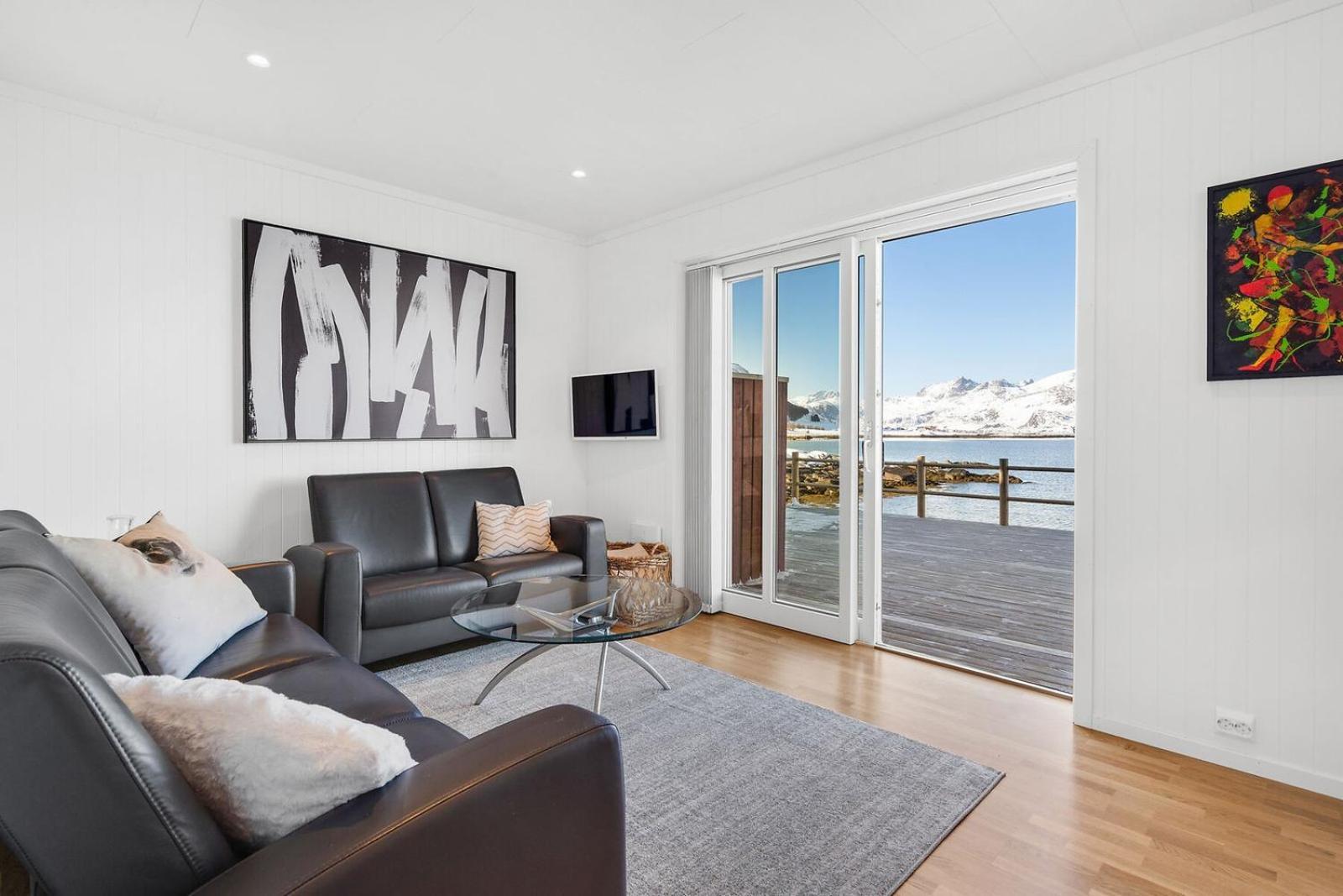 Nappstraumen Seafront Cabin, Lilleeid 68 Gravdal  Exterior foto